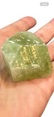 Raw Green Calcite Crystal 54g Natural Healing Stone Chunk